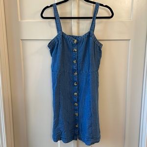 Jean-style Buttoned Loft Dress Size 8P